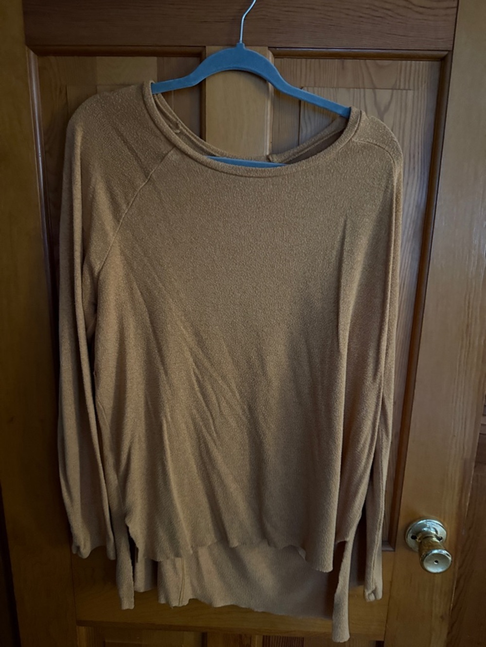 American Eagle Outfitters Plush Knit Sweater - Camel Brown